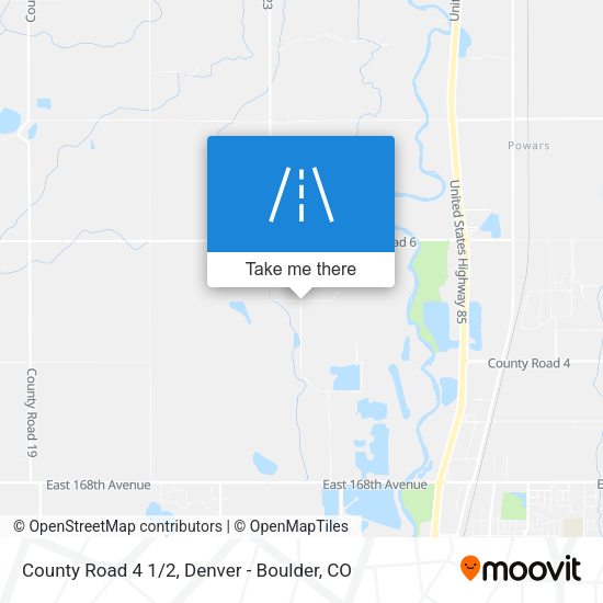 County Road 4 1/2 map