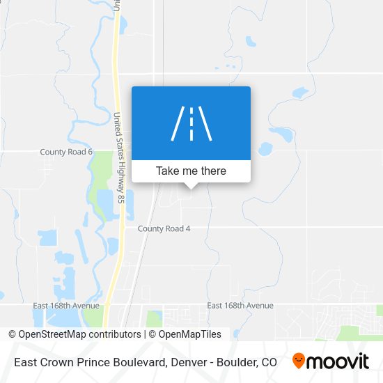East Crown Prince Boulevard map