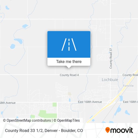 County Road 33 1/2 map