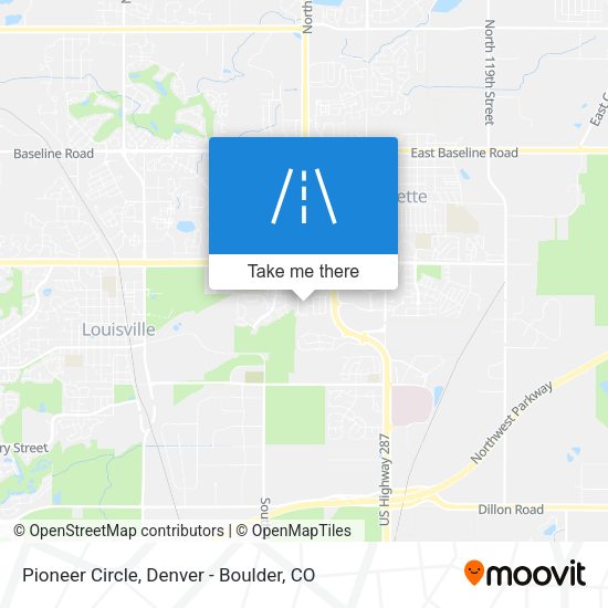 Pioneer Circle map