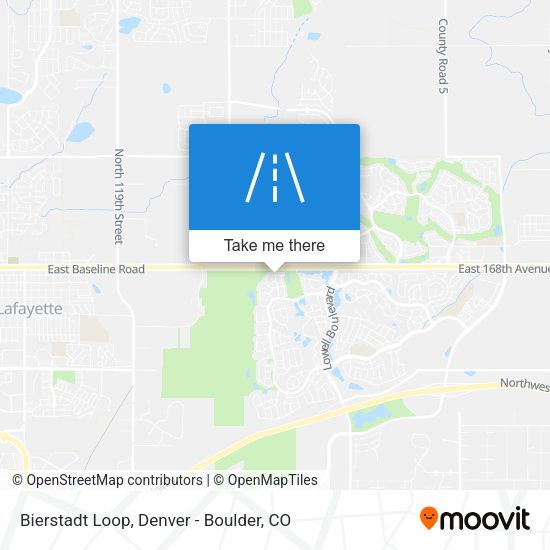 Bierstadt Loop map