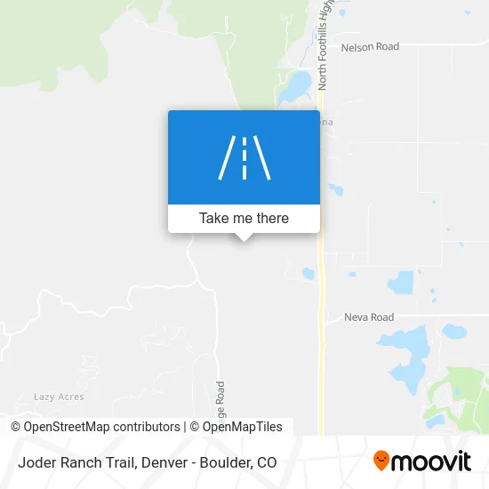 Joder Ranch Trail map