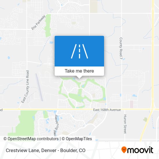 Crestview Lane map