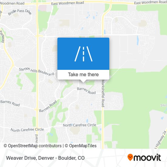 Weaver Drive map