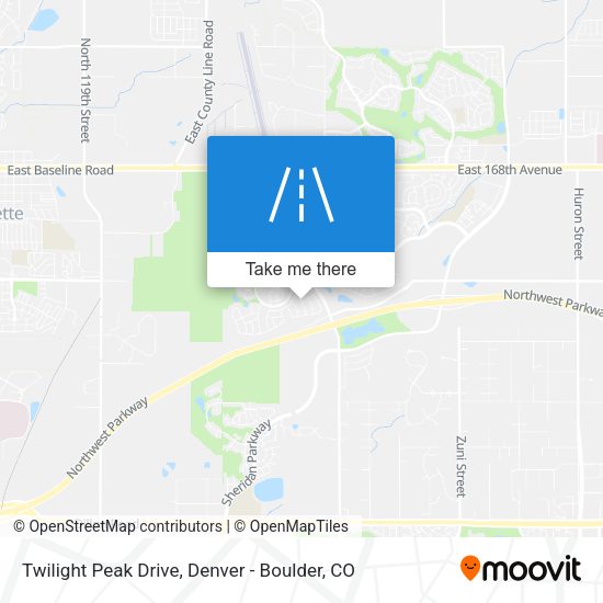 Mapa de Twilight Peak Drive