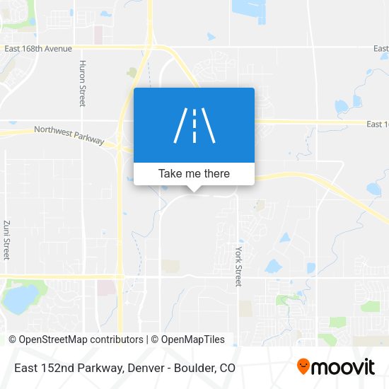East 152nd Parkway map