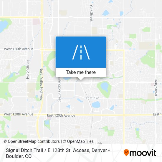 Mapa de Signal Ditch Trail / E 128th St. Access