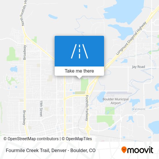 Fourmile Creek Trail map