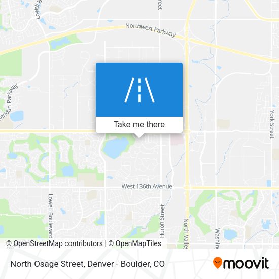 Mapa de North Osage Street