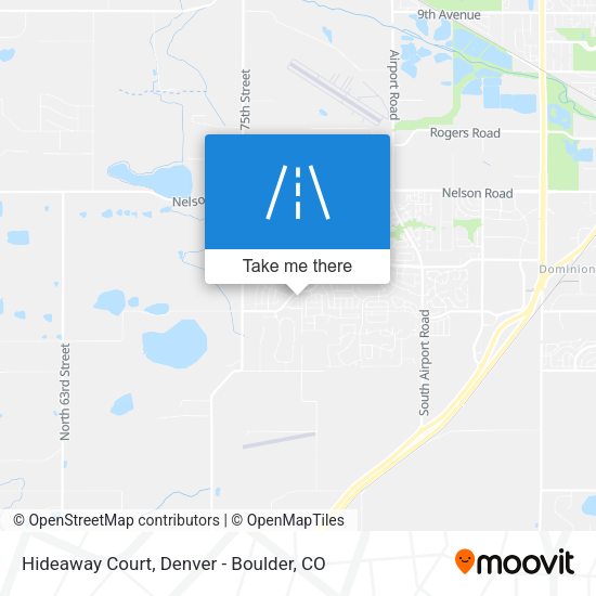 Mapa de Hideaway Court