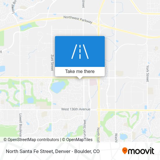North Santa Fe Street map