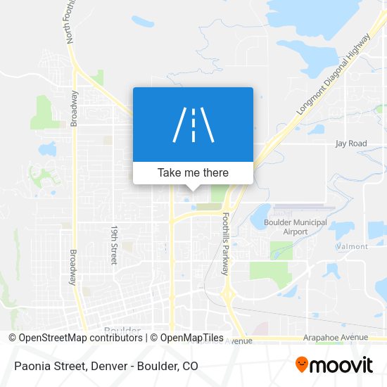 Paonia Street map