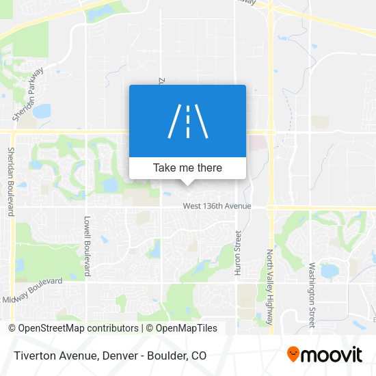 Mapa de Tiverton Avenue