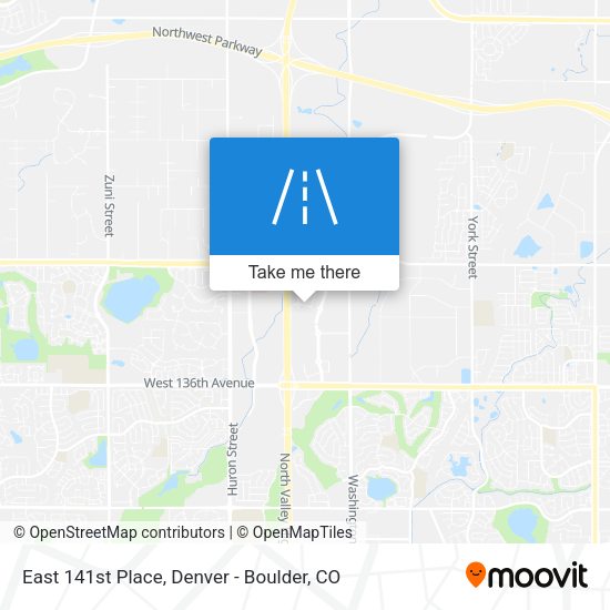 East 141st Place map