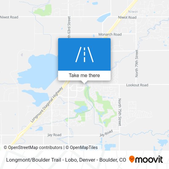 Longmont/Boulder Trail - Lobo map