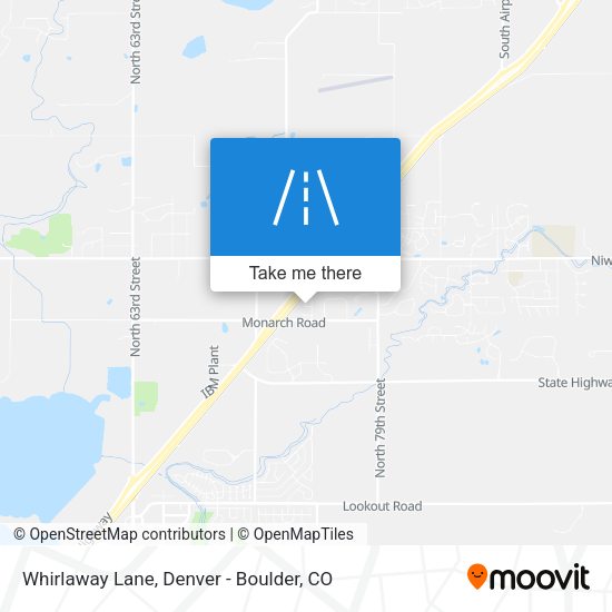 Mapa de Whirlaway Lane