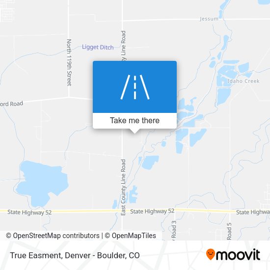 True Easment map