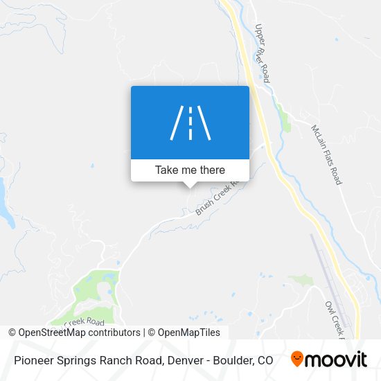 Pioneer Springs Ranch Road map