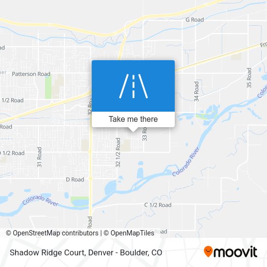 Shadow Ridge Court map