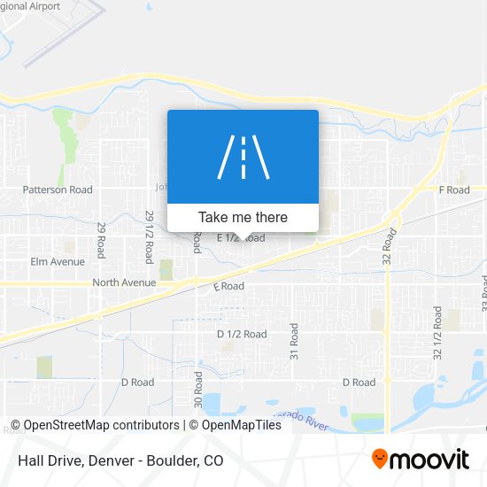 Mapa de Hall Drive