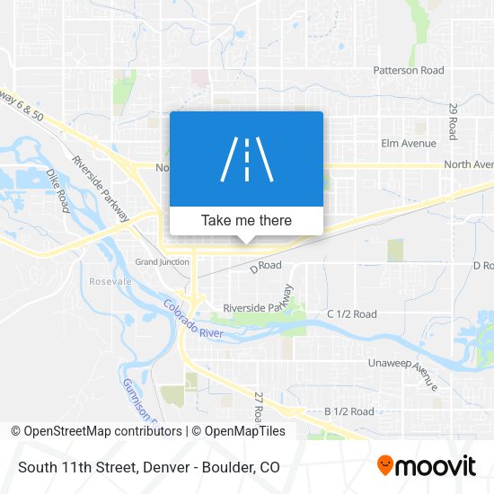 Mapa de South 11th Street