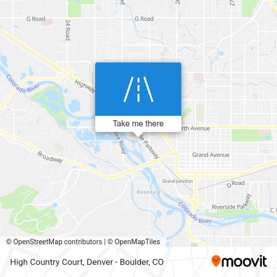 High Country Court map
