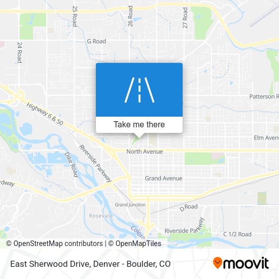 East Sherwood Drive map
