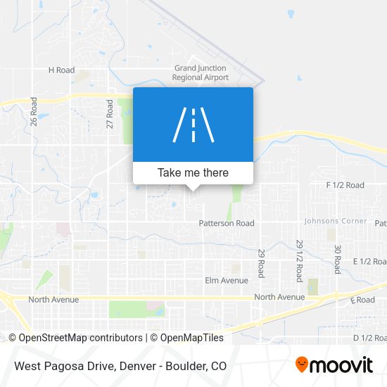West Pagosa Drive map