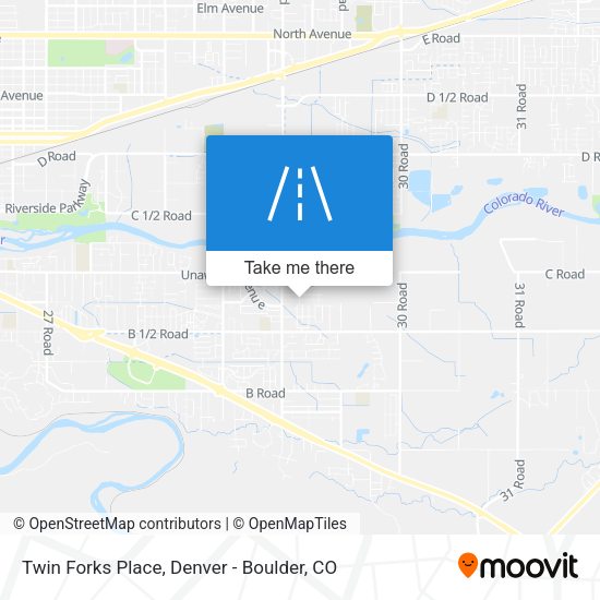 Twin Forks Place map