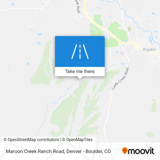 Maroon Creek Ranch Road map