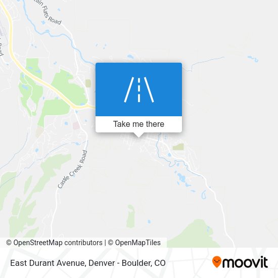 East Durant Avenue map