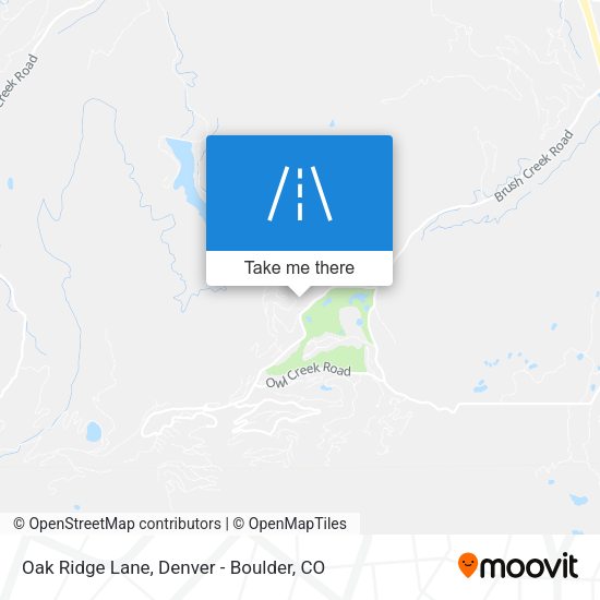 Mapa de Oak Ridge Lane