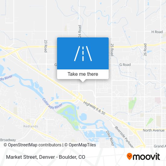 Mapa de Market Street