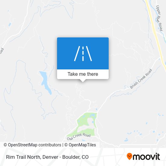 Rim Trail North map