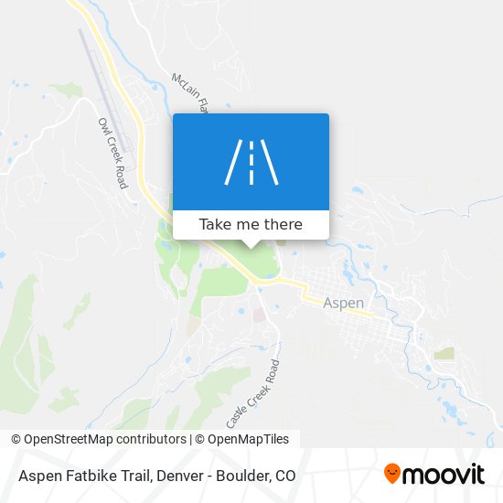 Aspen Fatbike Trail map