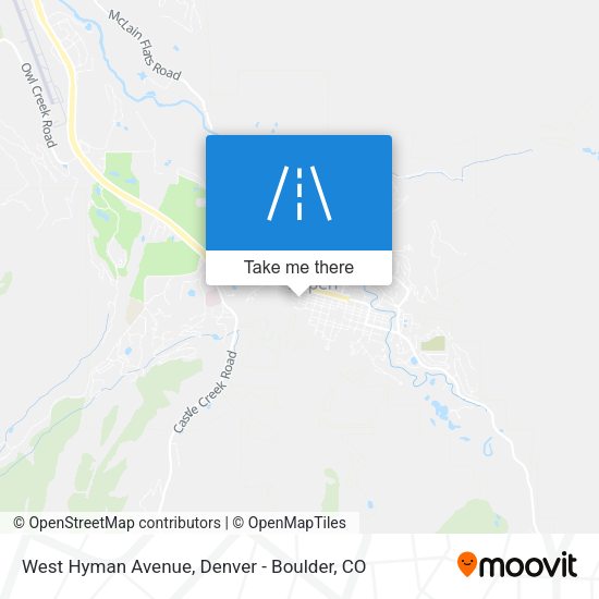 West Hyman Avenue map