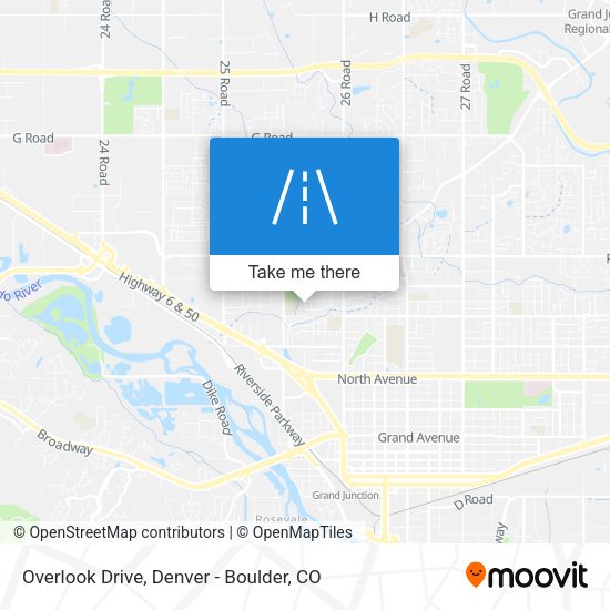 Overlook Drive map