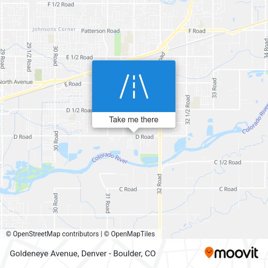Goldeneye Avenue map