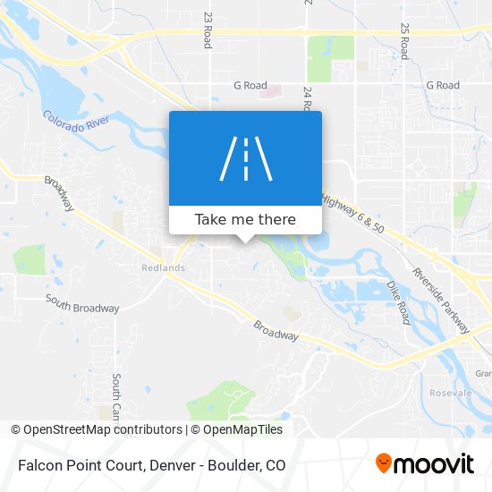 Falcon Point Court map