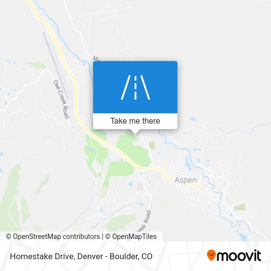 Homestake Drive map