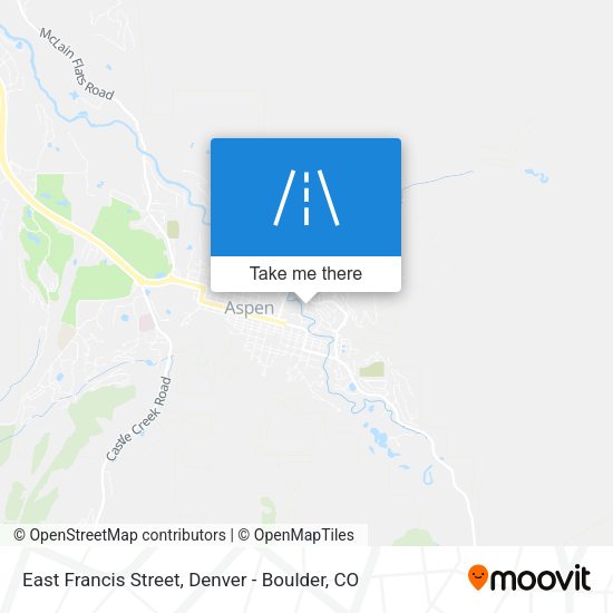 East Francis Street map