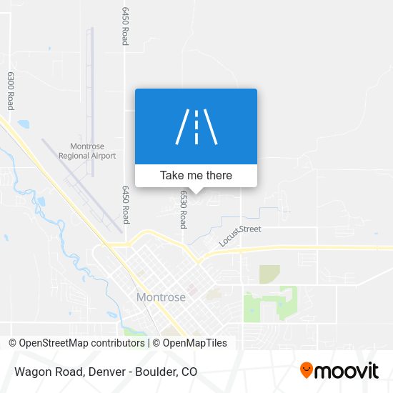 Mapa de Wagon Road