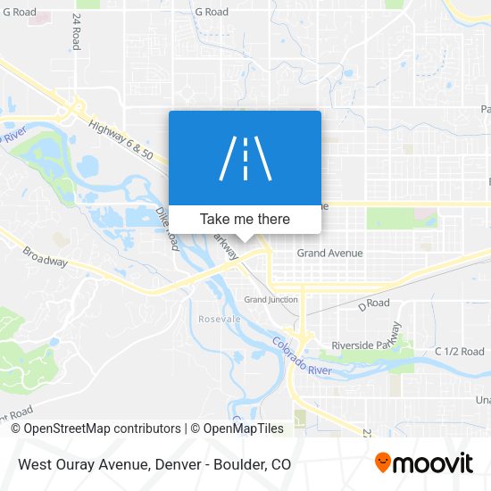 West Ouray Avenue map