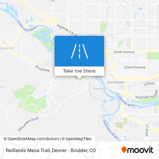 Mapa de Redlands Mesa Trail