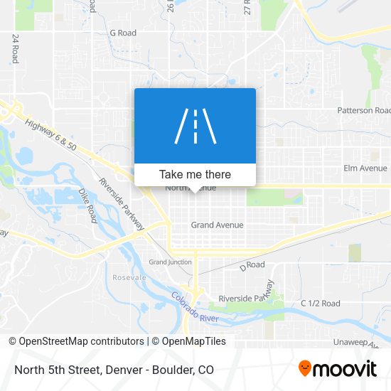 North 5th Street map