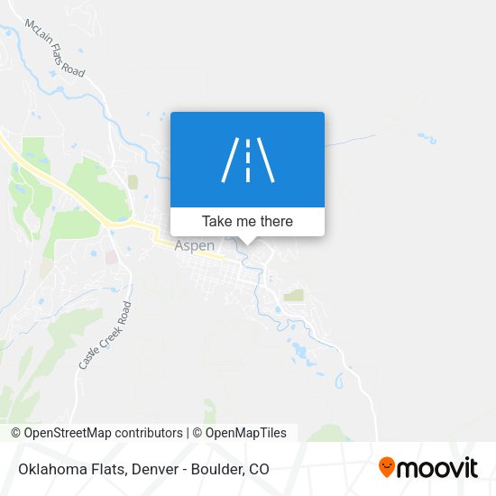 Mapa de Oklahoma Flats