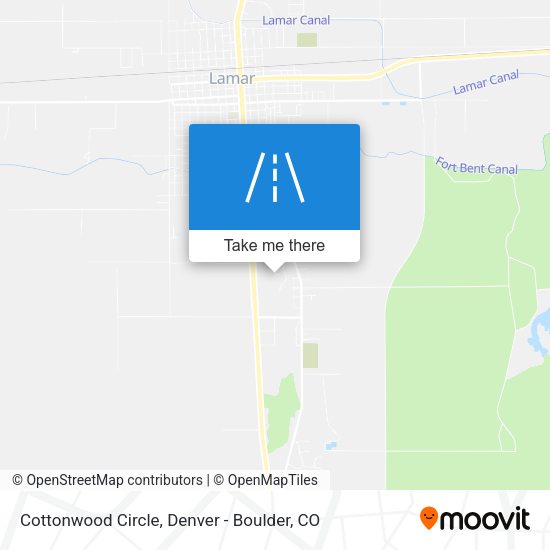 Cottonwood Circle map