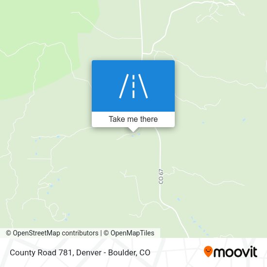 County Road 781 map