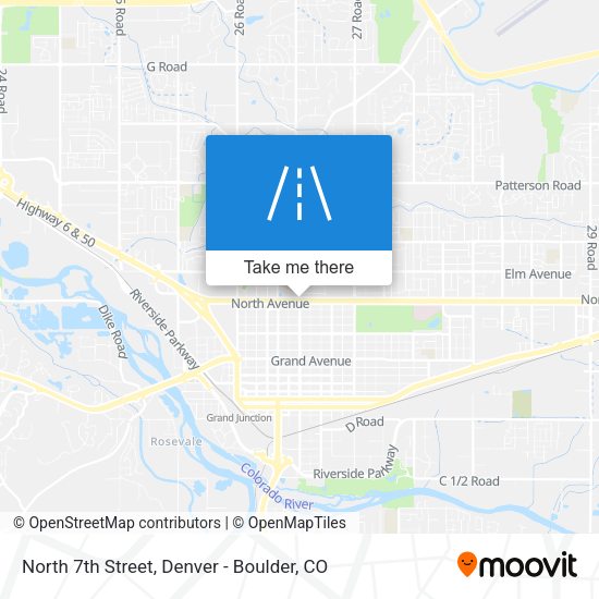 North 7th Street map