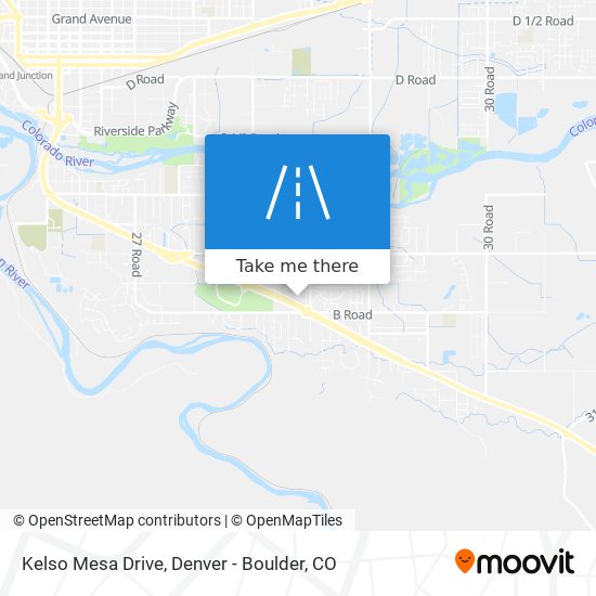 Kelso Mesa Drive map